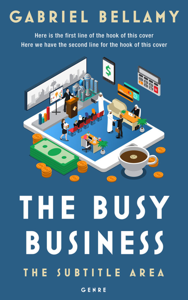 Front view of Calypso #26025 - Premade Business Book Cover