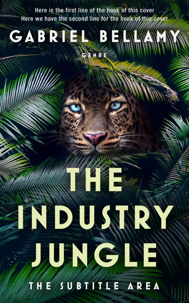 Front view of Aztec #26034 - Premade Action & Adventure Book Cover