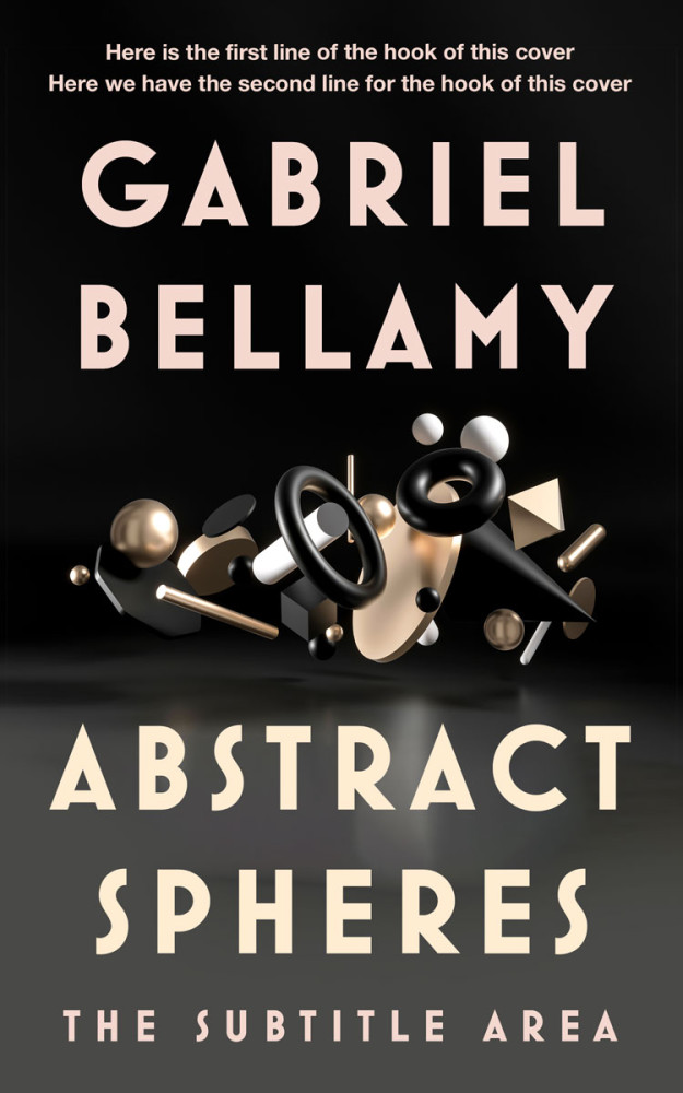 Front view of Tuatara #26064 - Premade Abstract Book Cover