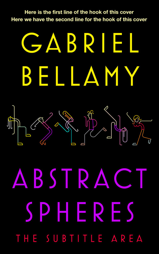 Front view of Black #26065 - Premade Teen & Young Adult Book Cover