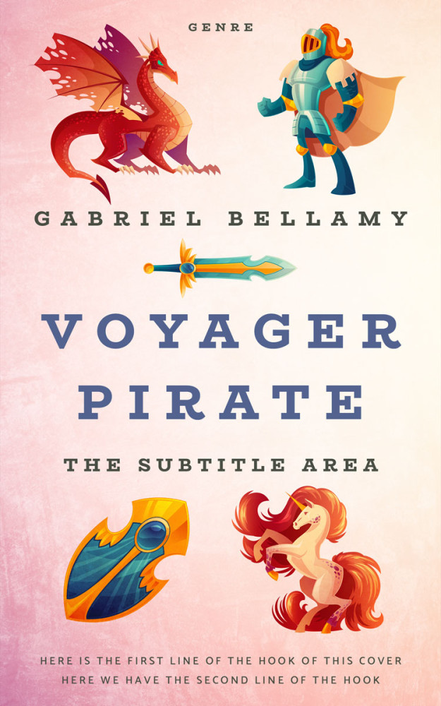 Front view of Linen #26125 - Premade Fantasy Book Cover