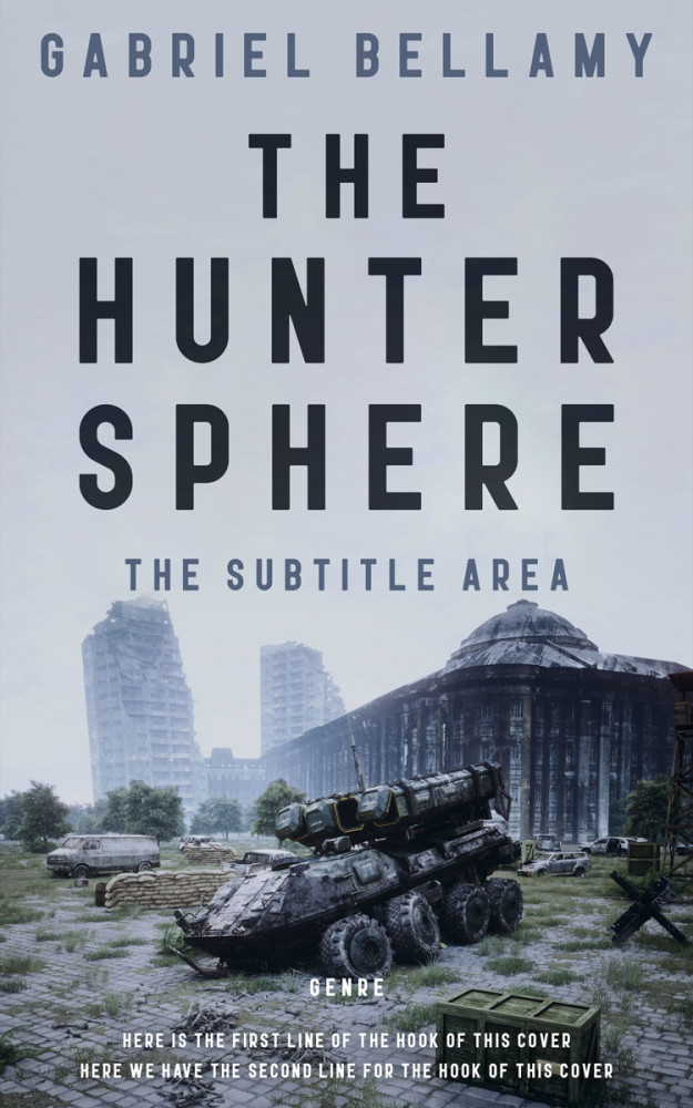 Front view of Heather #26182 - Premade Apocalyptica Book Cover