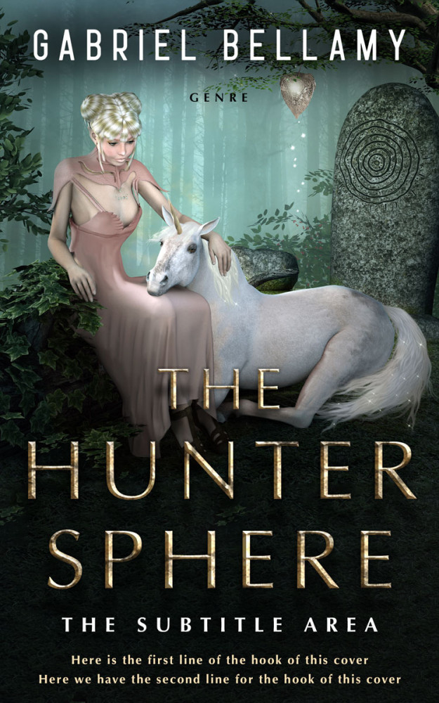 Front view of Heavy Metal #26191 - Premade Fantasy Book Cover