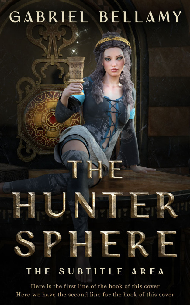 Front view of Zeus #26199 - Premade Fantasy Book Cover