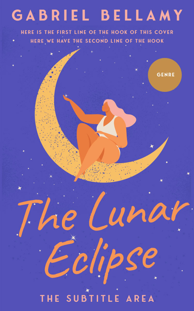 Front view of Blue Violet #26245 - Premade Chick Lit Book Cover