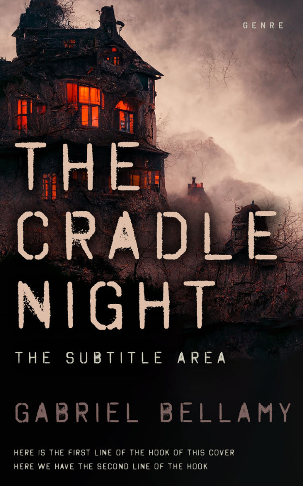 Front view of Eunry #26294 - Premade Horror Book Cover