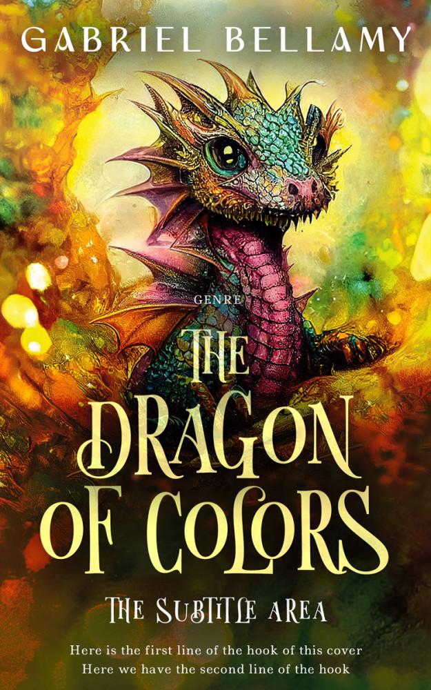 Front view of Woodrush #26397 - Premade Fantasy Book Cover