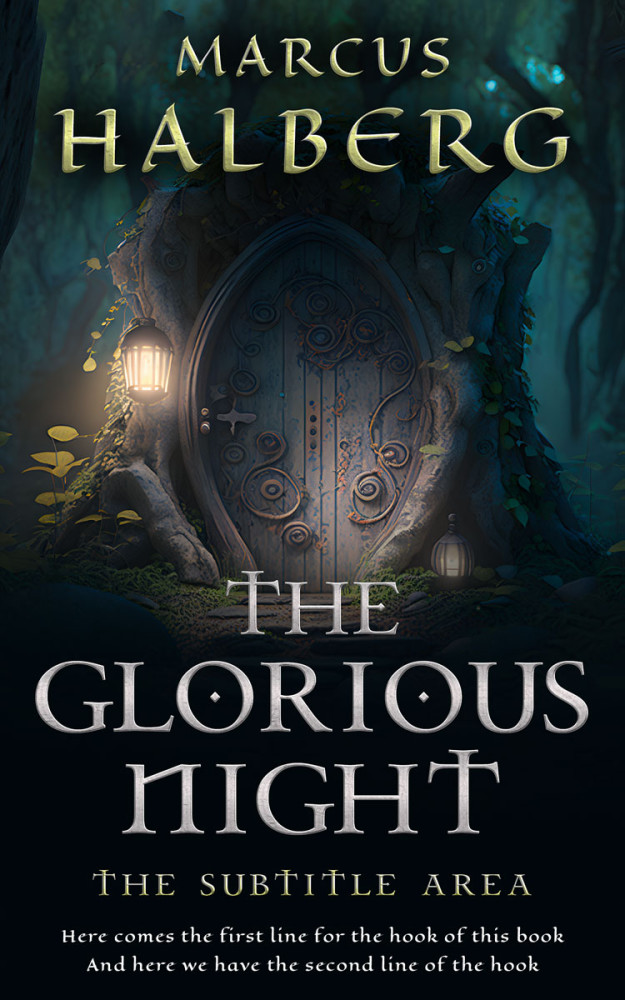 Front view of Bunker #26750 - Premade Fantasy Book Cover