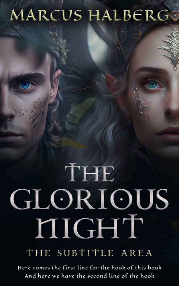 Front view of Shark #26760 - Premade Fantasy Book Cover