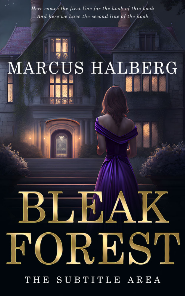 Front view of Steel Gray #26765 - Premade Historical Book Cover