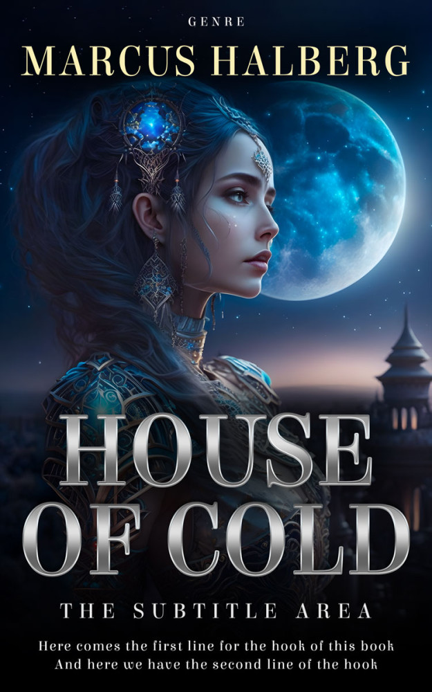 Front view of Mirage #26798 - Premade Science Fiction Book Cover