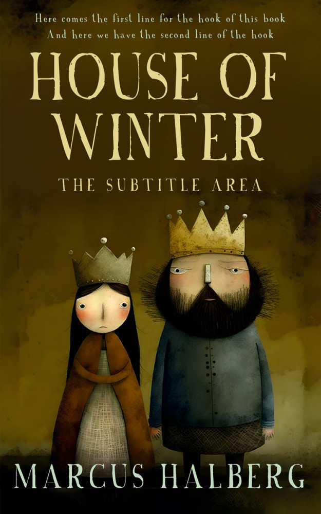 Front view of Bronze #26861 - Premade Children's Book Cover