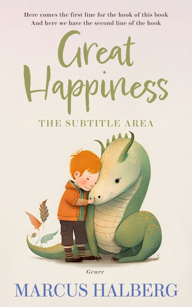 Front view of Bizarre #26882 - Premade Fantasy Book Cover