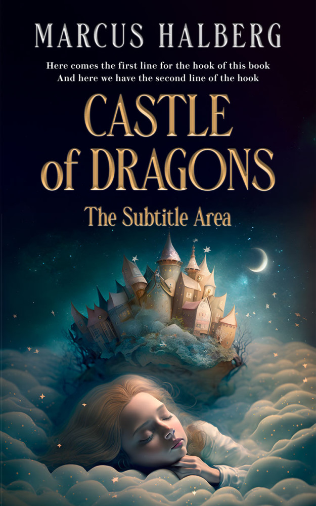 Front view of Mirage #26904 - Premade Surreal Book Cover