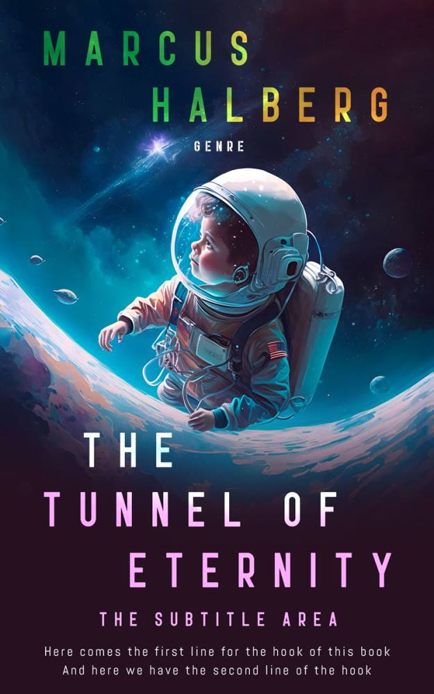 Front view of Steel Gray #26905 - Premade Science Fiction Book Cover