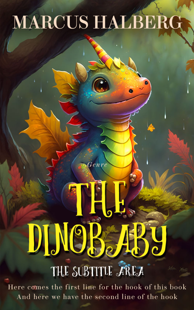 Front view of Armadillo #26924 - Premade Fantasy Book Cover