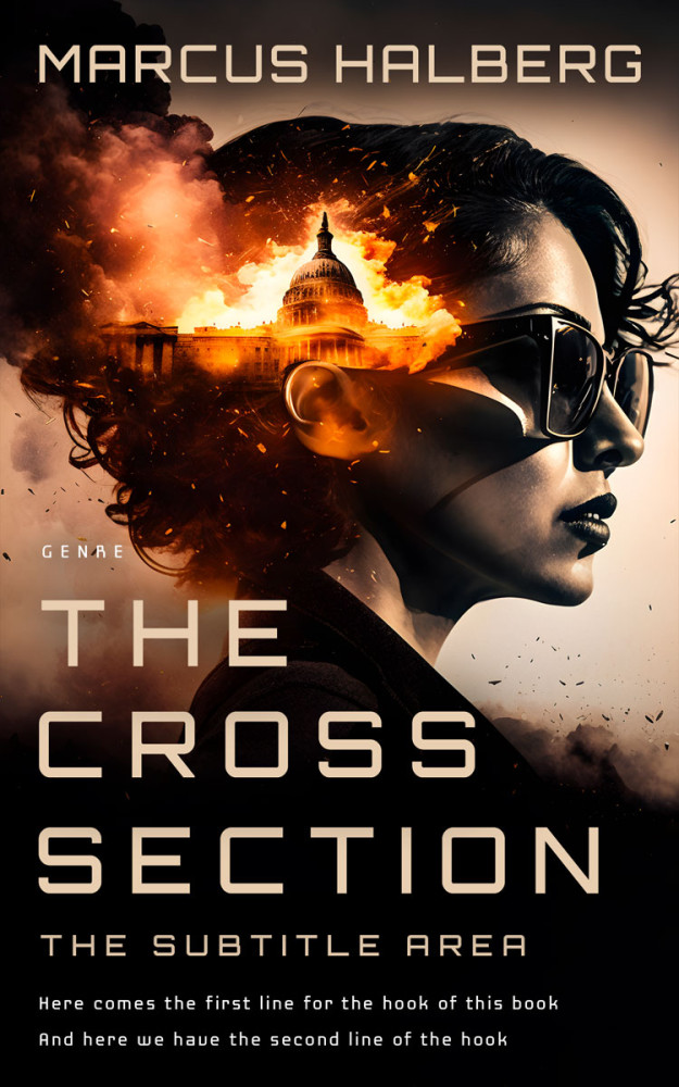 Front view of Night Rider #27012 - Premade Mystery & Thriller & Suspense Book Cover