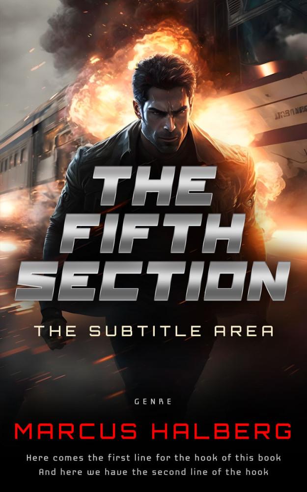 Front view of Tan #27029 - Premade Mystery & Thriller & Suspense Book Cover