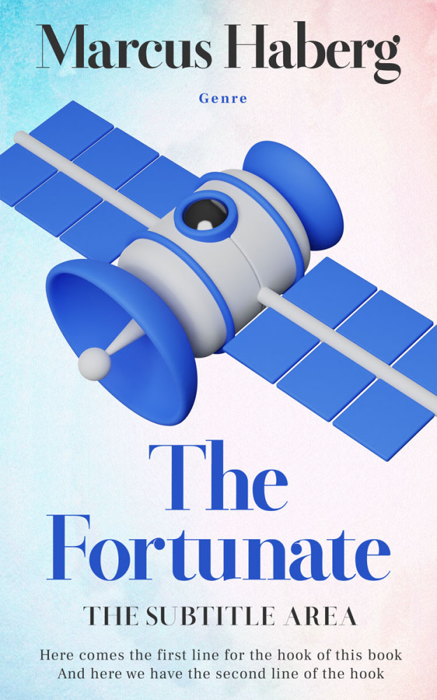 Front view of Indigo #27093 - Premade Science Fiction Book Cover