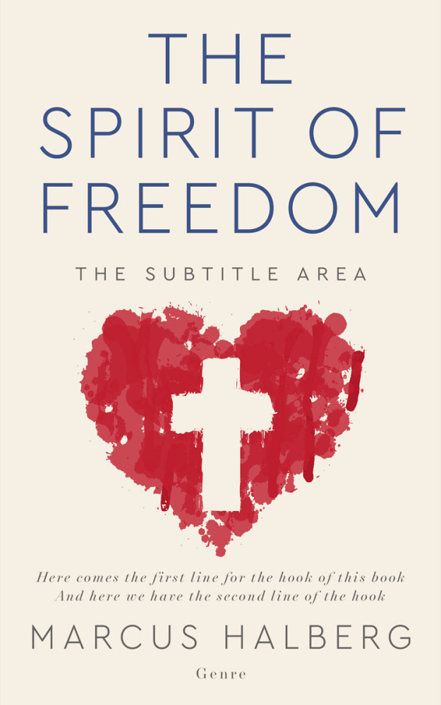 Front view of Ecru White #27182 - Premade Religion & Spirituality Book Cover