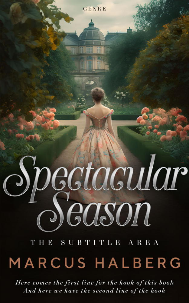 Front view of Rangoon Green #27202 - Premade Fantasy Book Cover