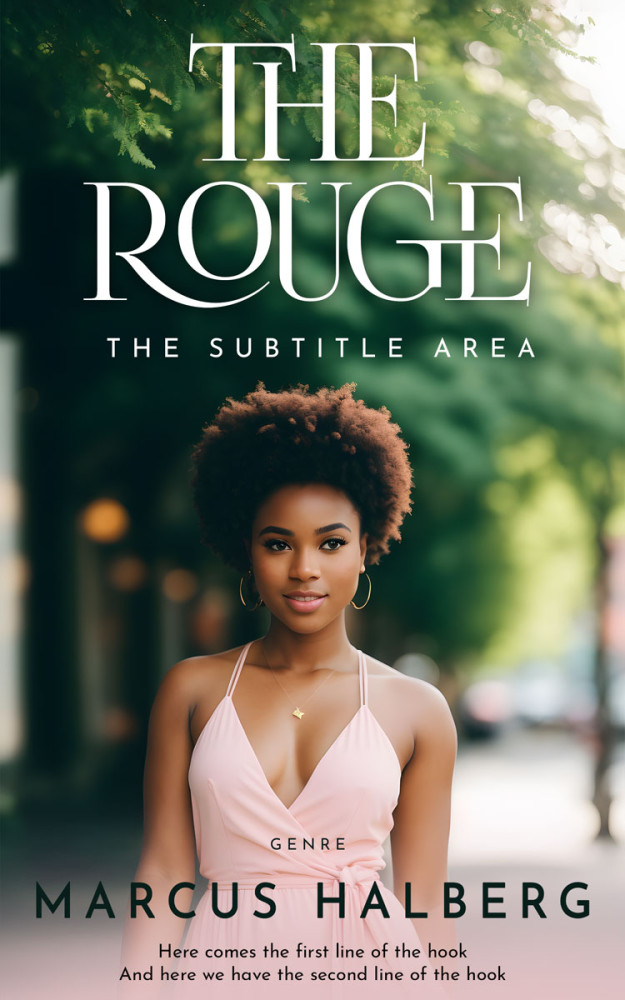 Front view of Clam Shell #27251 - Premade Romance Book Cover