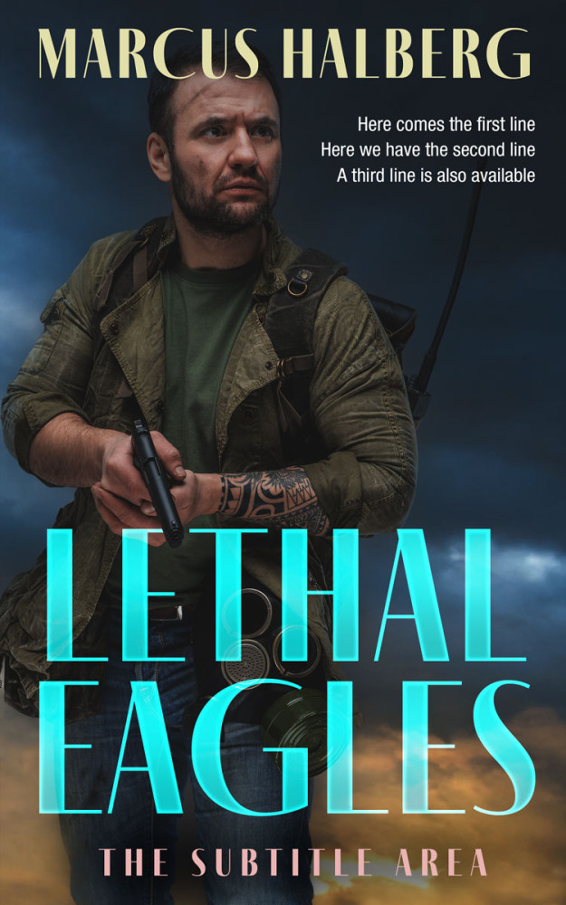 Front view of Shark #27299 - Premade Apocalyptica Book Cover