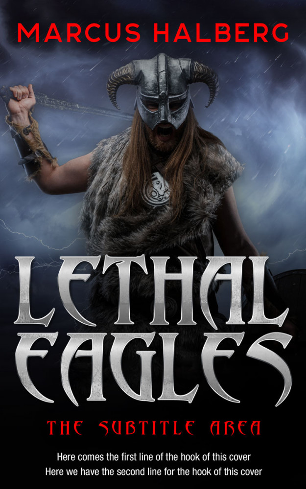 Front view of Shark #27313 - Premade Fantasy Book Cover