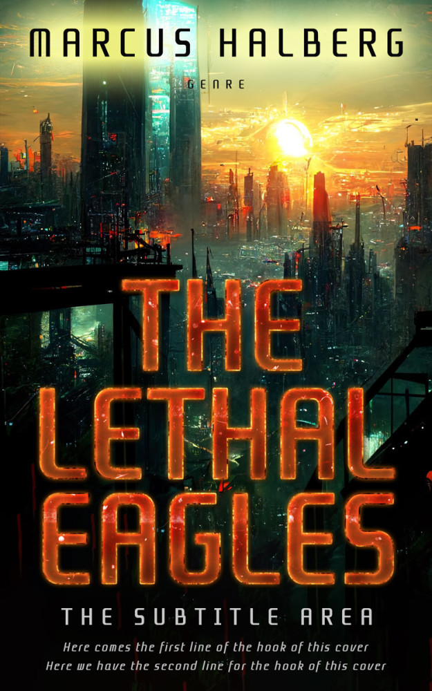 Front view of Rangoon Green #27326 - Premade Science Fiction Book Cover