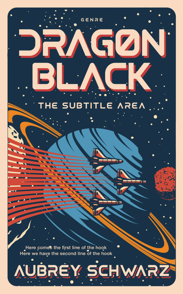 Front view of Blue Dianne #27452 - Premade Science Fiction Book Cover