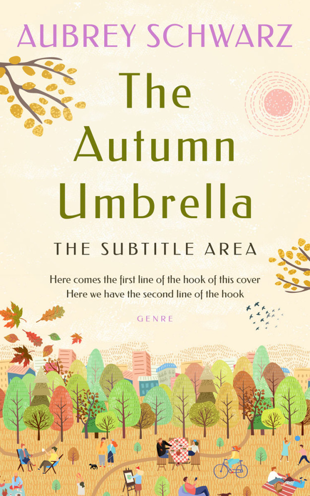 Front view of Linen #27637 - Premade Literary Fiction Book Cover