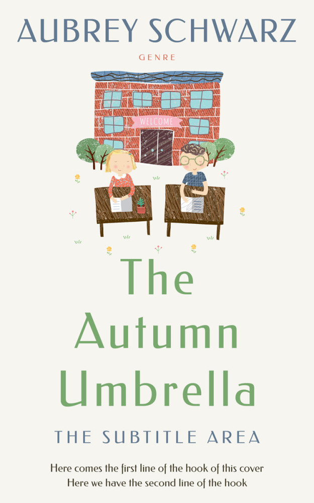 Front view of Gray Nurse #27640 - Premade Education Book Cover