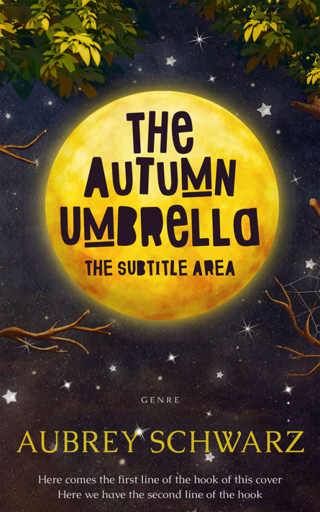 Front view of Tulip Tree #27657 - Premade Surreal Book Cover