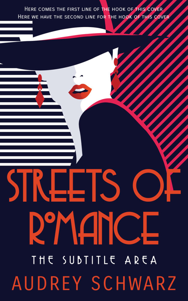 Front view of Roman #27806 - Premade Abstract Book Cover