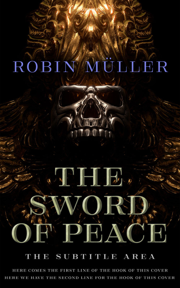 Front view of Night Rider #27832 - Premade Fantasy Book Cover