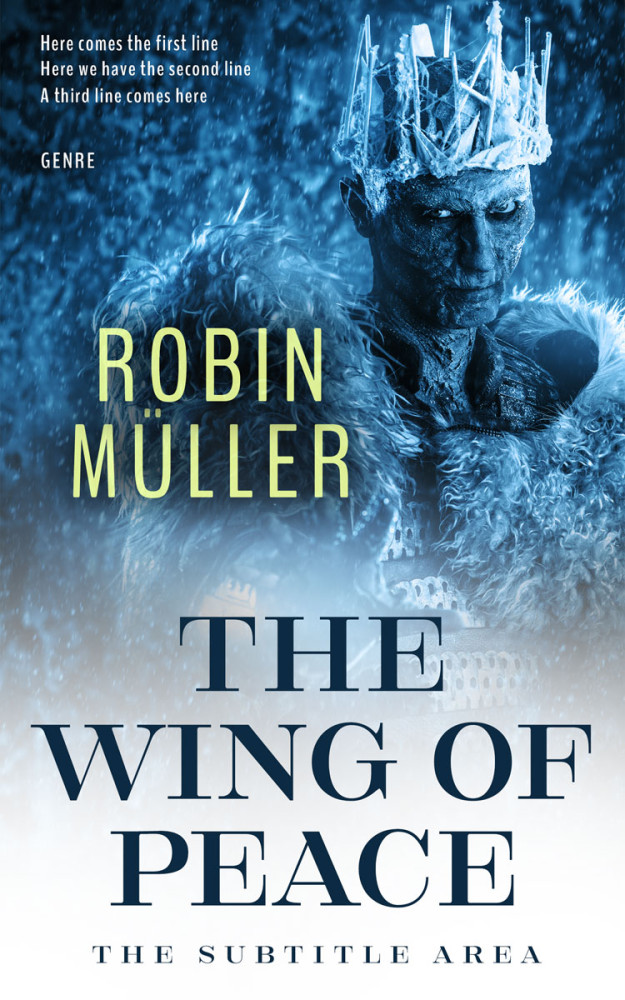 Front view of Astronaut #27837 - Premade Fantasy Book Cover