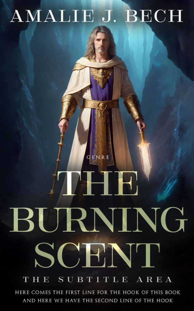 Front view of Mirage #27844 - Premade Fantasy Book Cover