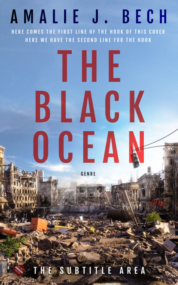 Front view of Polo Blue #27895 - Premade Apocalyptica Book Cover