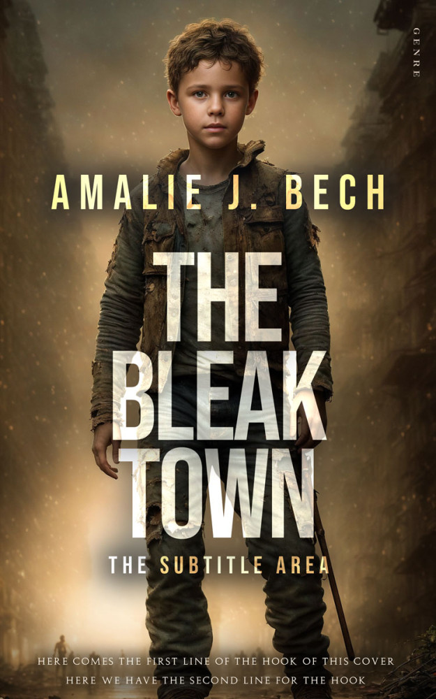 Front view of Lisbon Brown #27898 - Premade Apocalyptica Book Cover | BookCoverZone