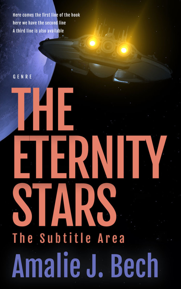 Front view of Copperfield #27905 - Premade Science Fiction Book Cover