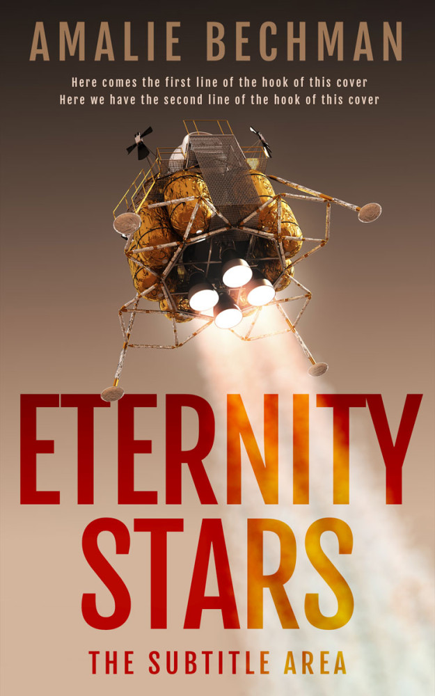 Front view of Sandal #27909 - Premade Science Fiction Book Cover