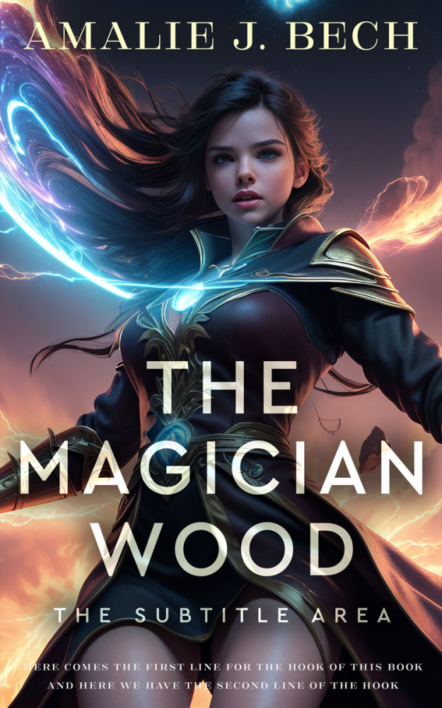 Front view of Charade #27939 - Premade Fantasy Book Cover