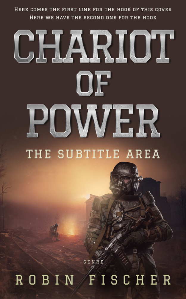 Front view of Woody Brown #27983 - Premade Apocalyptica Book Cover