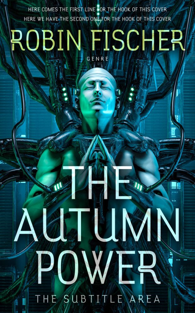 Front view of Black Pearl #28058 - Premade Science Fiction Book Cover