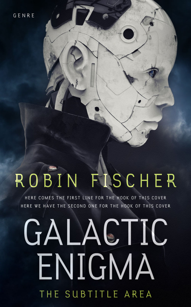 Front view of Gray Nickel #28063 - Premade Science Fiction Book Cover