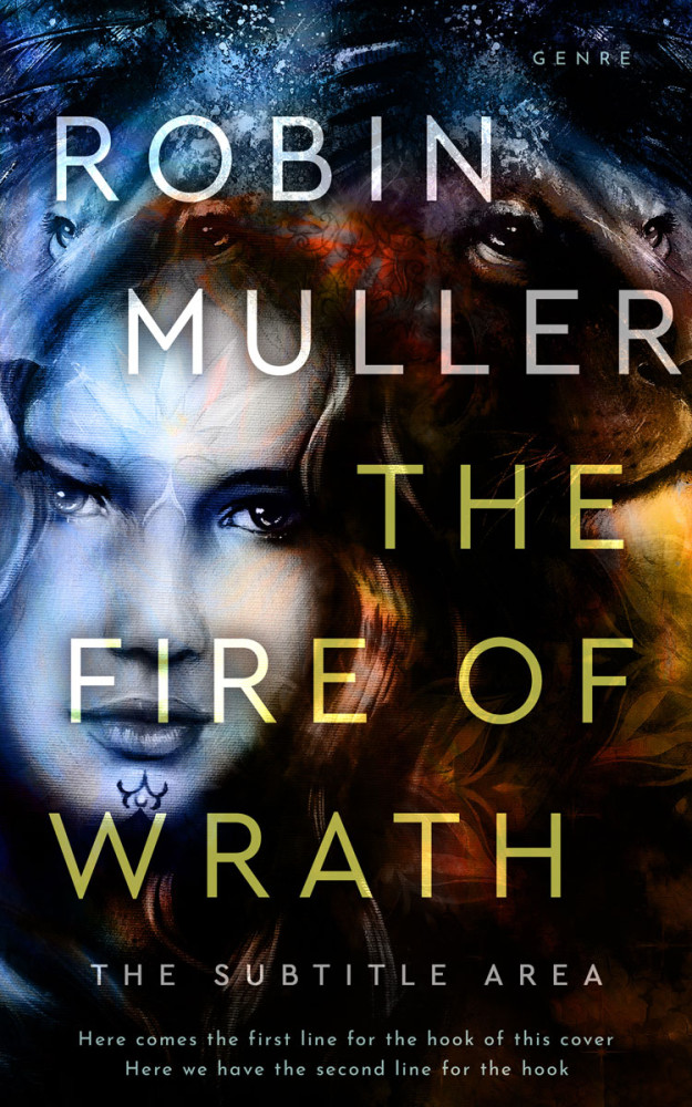 Front view of Eagle #28268 - Premade Abstract Book Cover