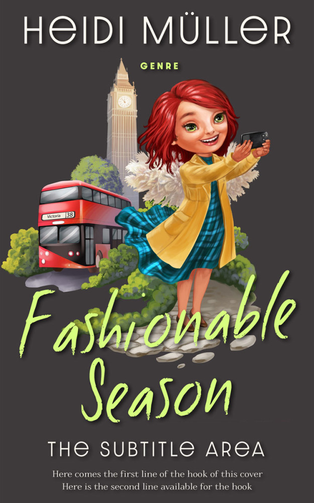 Front view of Lunar Green #28406 - Premade Travel Book Cover