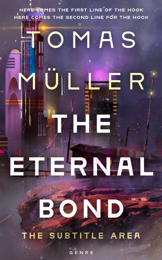 Front view of Mortar #28500 - Premade Science Fiction Book Cover