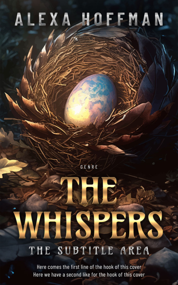 Front view of Cocoa Brown #28578 - Premade Fantasy Book Cover