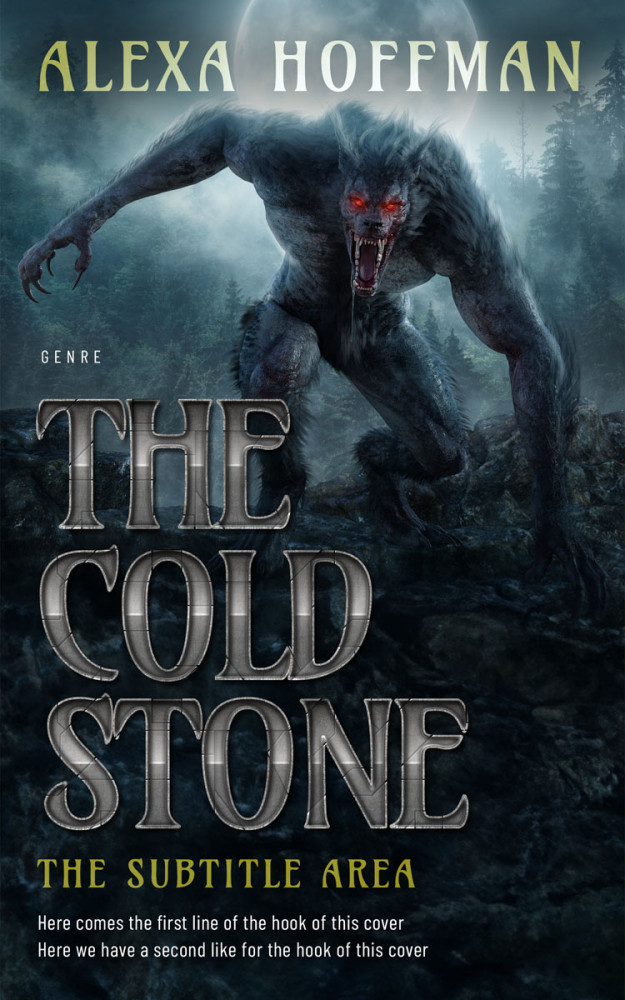 Front view of Mirage #28584 - Premade Horror Book Cover